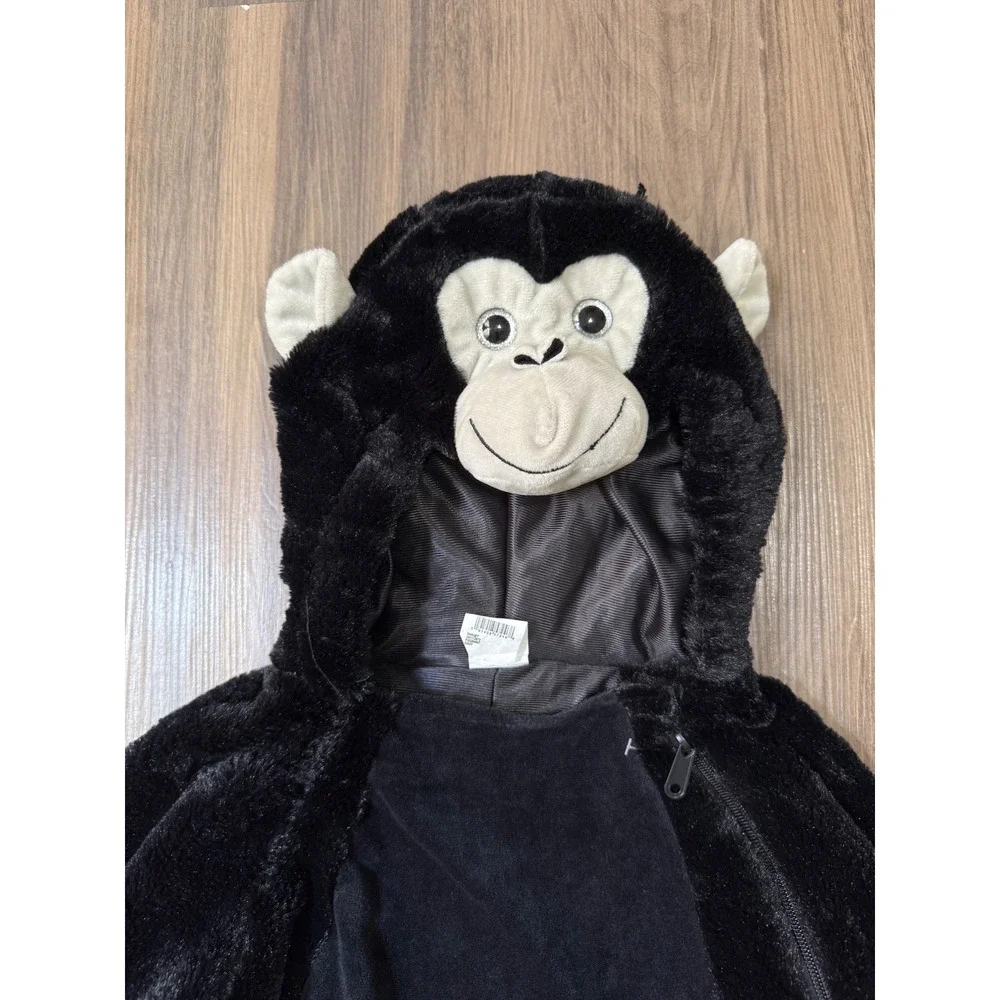 NWT Toddler Monkey Costume 4T-5T One Piece Furry Dress Up Play Youth